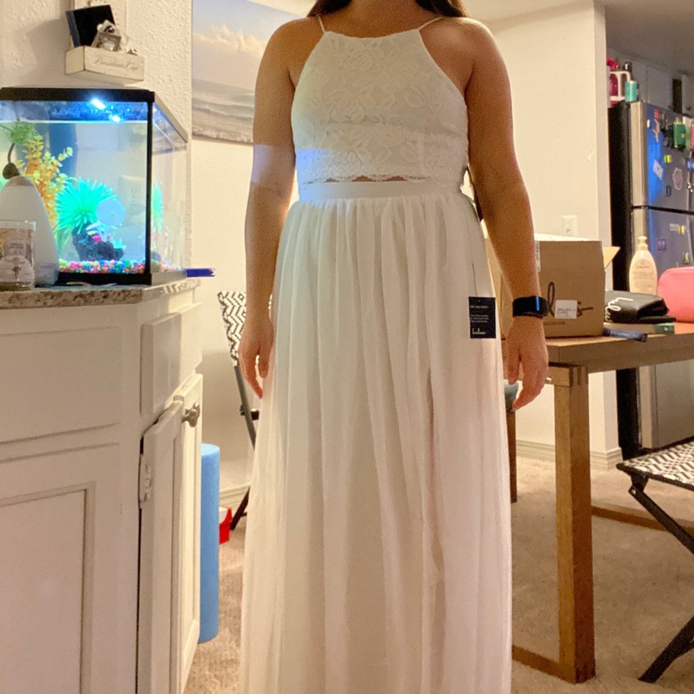 Two Piece Elopement Dress - Picture 2 of 3